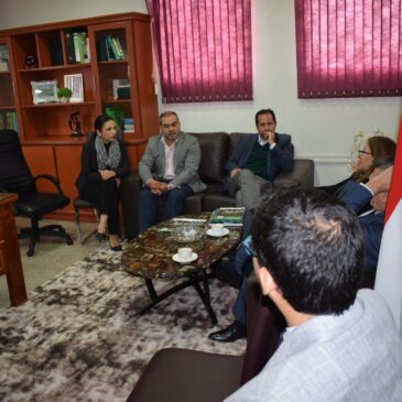 Prof. Mg. Guiomar Viveros de Cabello – Decana, recibió la visita de las Autoridades Académicas de la Facultad de Ciencias Sociales y Políticas