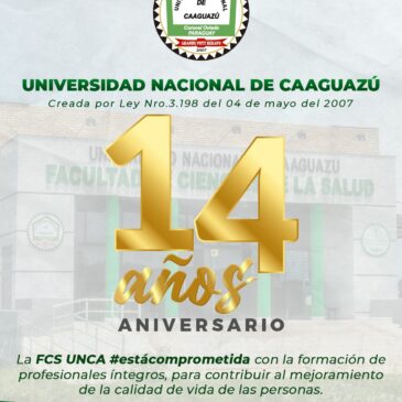 ¡Feliz Aniversario Universidad Nacional de Caaguazú!