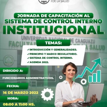 Jornada de Capacitación al Sistema de Control Interno Institucional