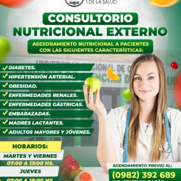 Asesoramiento nutricional en el Consultorio Nutricional Externo