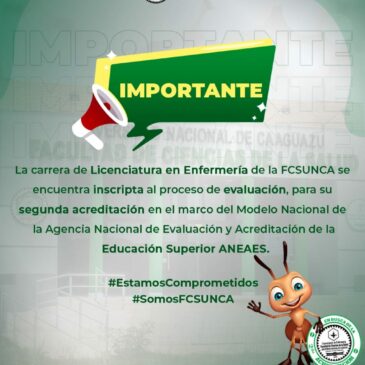 Proceso de evaluación de la carrera de Licenciatura en Enfermería