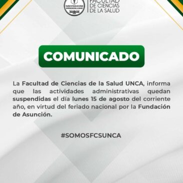 Comunicado de la FCS UNCA