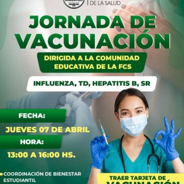 Jornada de Vacunación dirigida a la Comunidad Educativa
