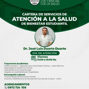 Cartera de Servicios de Atención a la Salud de Bienestar Estudiantil
