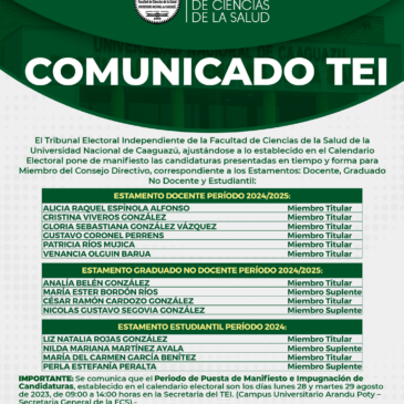 COMUNICADO TEI FCS