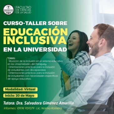 Plan de Capacitación sobre Educación Inclusiva en la Universidad