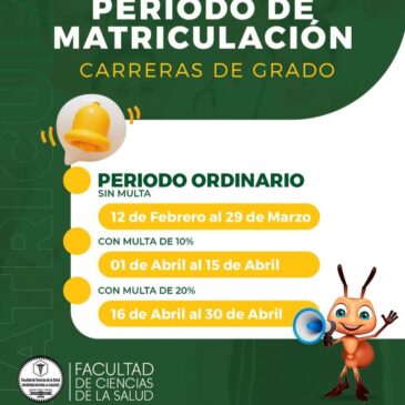 Periodo de Matriculación