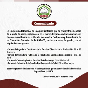 En Busca de la ACREDITACIÓN!!