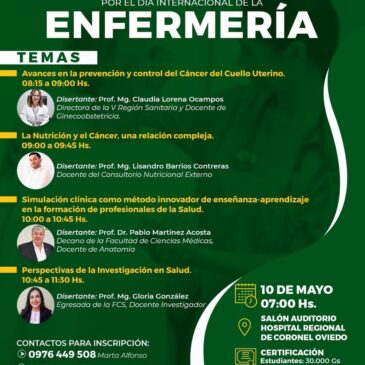 A No Perderse!!! Jornada Multidisciplinaria de Capacitación en Conmemoración al día Internacional de la Enfermería