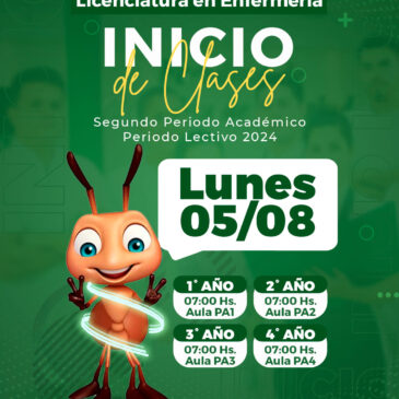 INICIO DE CLASES CARRERA DE ENFERMERÍA