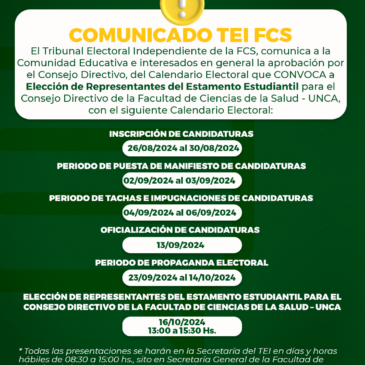 COMUNICADO TEI FCS