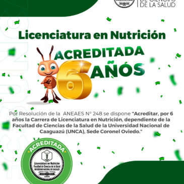 CARRERA NUTRICIÓN ACREDITADA!!