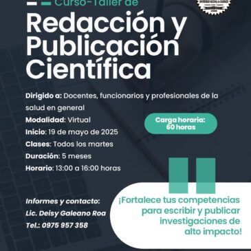 ¿Querés publicar tus investigaciones y no sabés por dónde empezar? Este curso es para vos!!