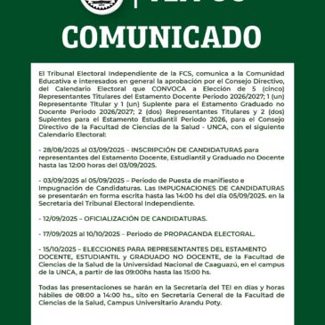 COMUNICADO TEI FCS