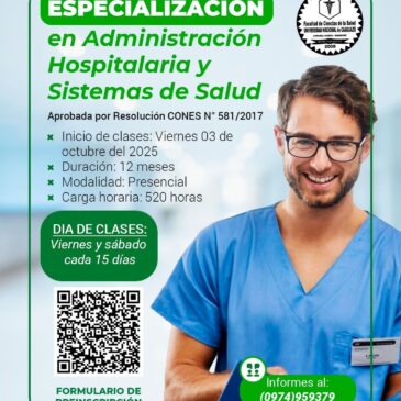Especialización en Administración Hospitalaria y Sistemas de Salud