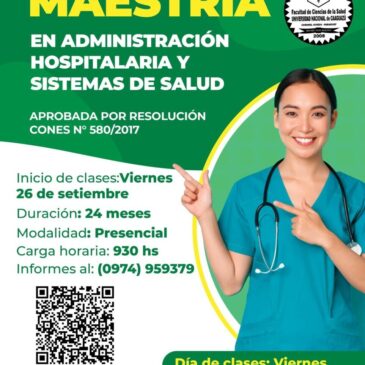 Maestría en Administración Hospitalaria y Sistemas de Salud