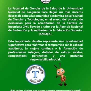 Éxitos a la comunidad académica de la Facultad de Ciencias y Tecnologías
