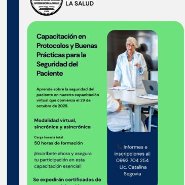 Capacitación en Protocolos y Buenas Prácticas para la Seguridad del Paciente