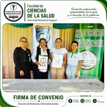 Firma de Convenio entre la Facultad de Ciencias de la Salud y el Colegio Nacional Cándido Rivas