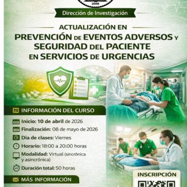 Actualización en Prevención de Eventos Adversos y Seguridad del Paciente en Servicios de Urgencias