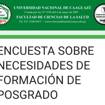 Encuesta sobre Necesidades de Formación de Posgrado