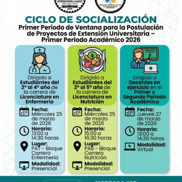 Primer Periodo de Ventana para la Postulación de Proyectos de Extensión Universitaria