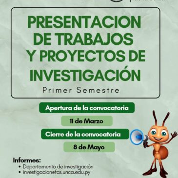 CONVOCATORIA ABIERTA | POSTULACIÓN DE TRABAJOS Y PROYECTOS DE INVESTIGACIÓN