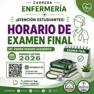 Horario de Exámenes Finales – Carrera de Enfermería